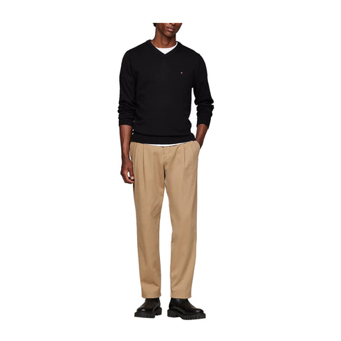 Tommy Hilfiger Pullover Maglia Uomo con scollo a V Blu - Francavilla Moda